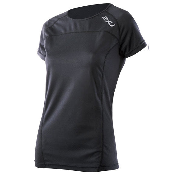 2XU Velocity Short Sleeve Run Top Black / Black