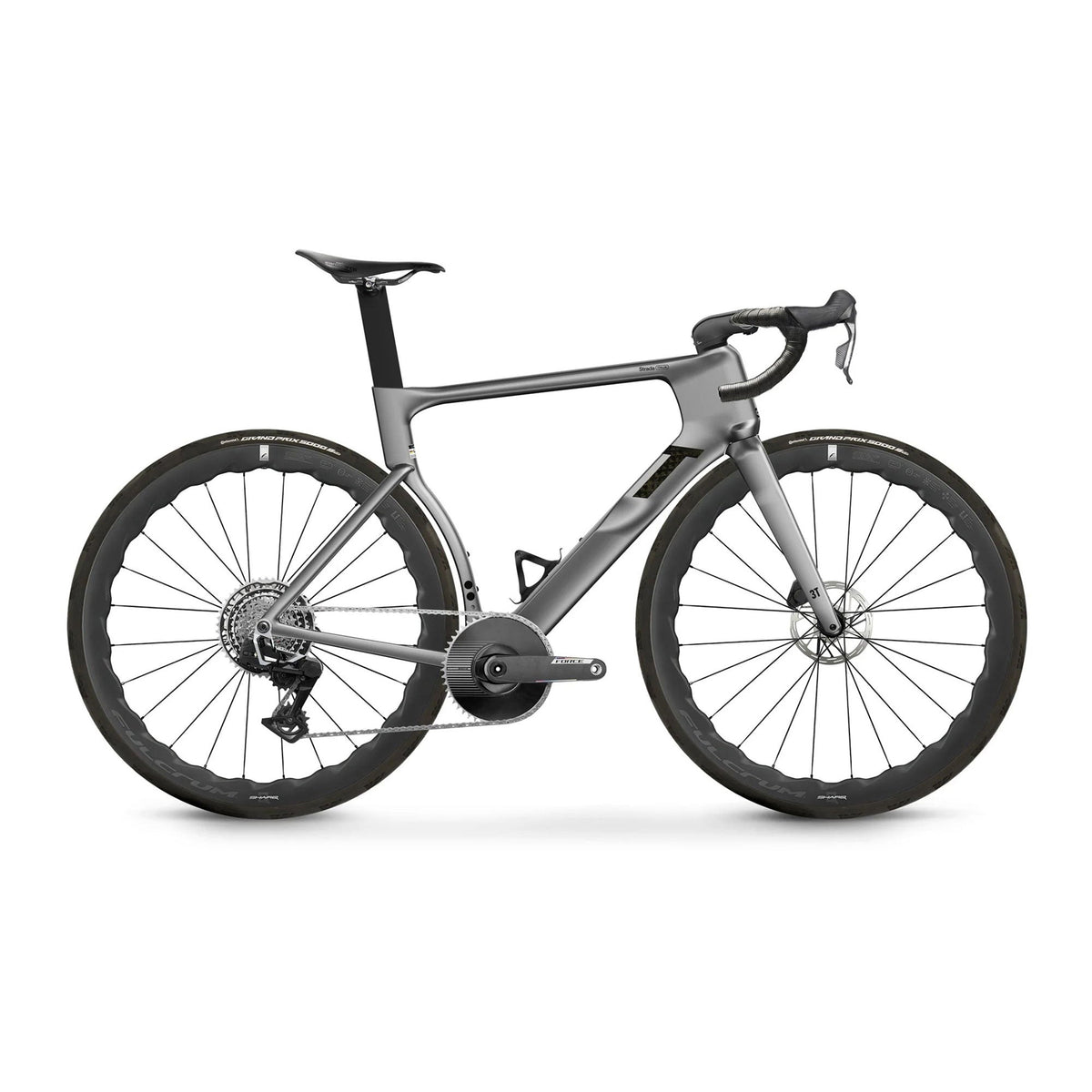 3T Strada Italia Force AXS XPLR Fulcrum Sharq 42 Bike Argento
