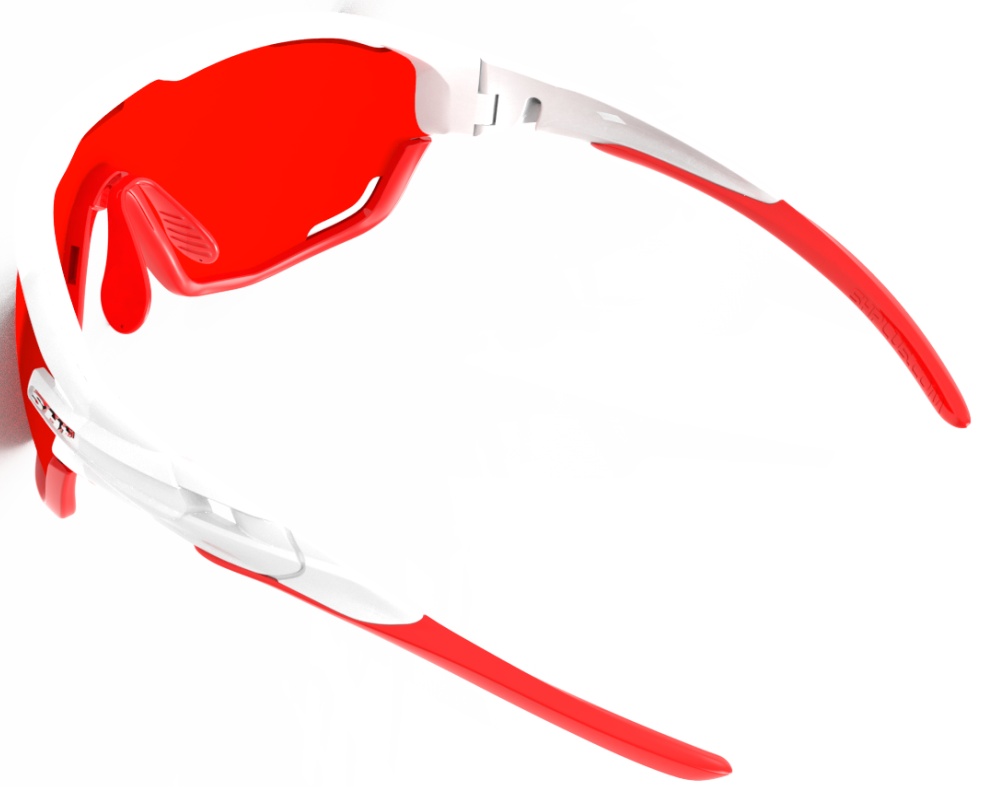 SH+ Sunglasses - RG 5400 White/Red w/Red Lens