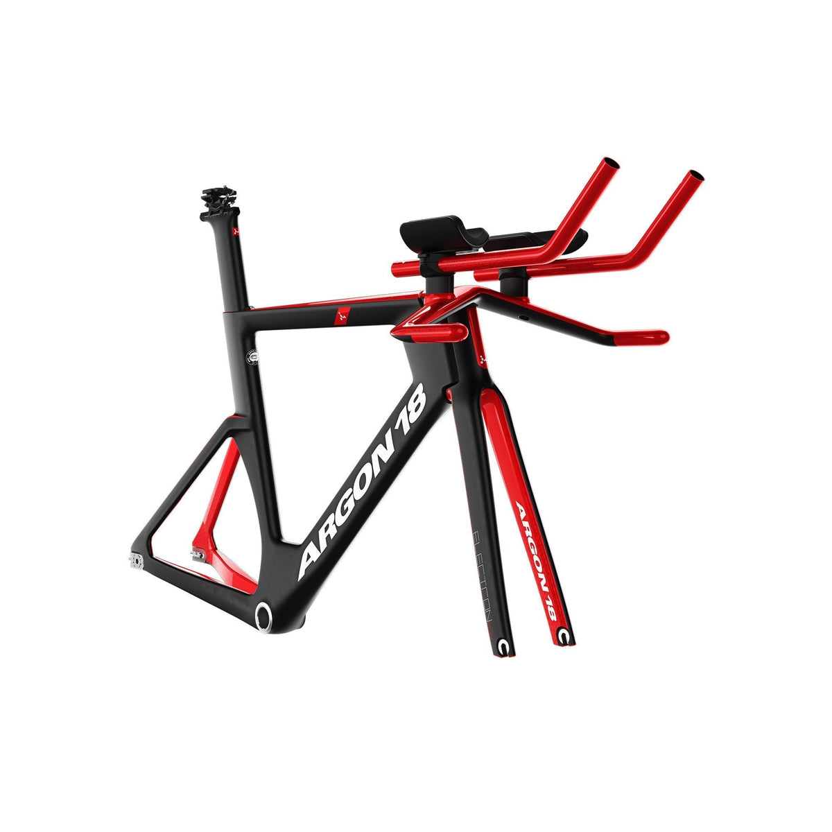 Argon 18 Electron Pro RIO Pursuit Frameset Black Matte / Red Gloss