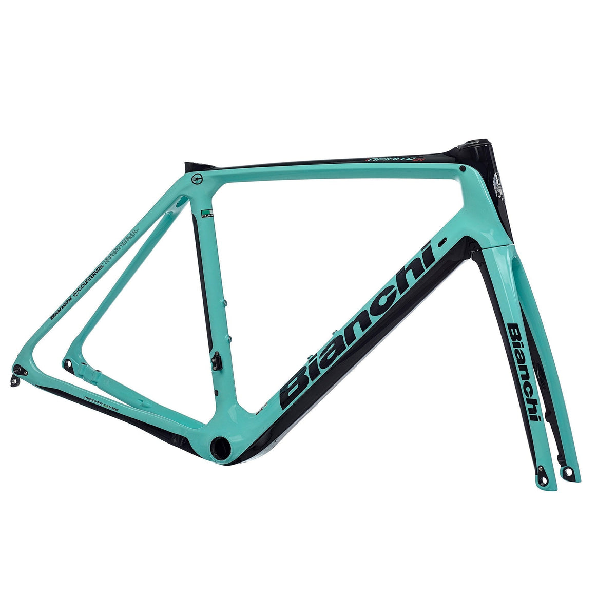 Bianchi Infinito CV Disc Frameset Black / CK16 / Celeste Matte