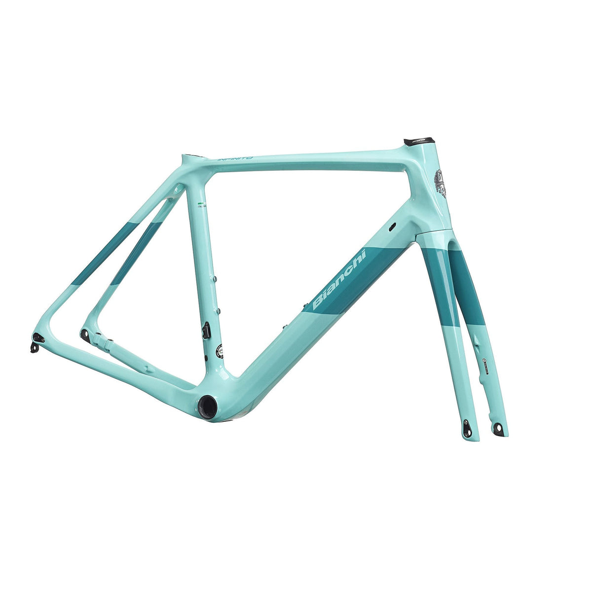 Bianchi Infinito CV Disc Frameset IC - Celeste CK16 / Dark Turquoise Full Glossy