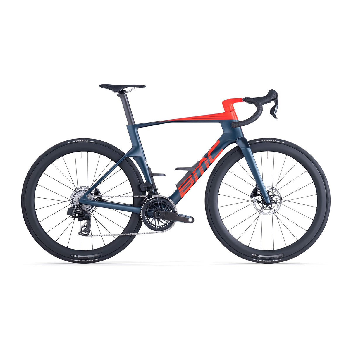 BMC Teammachine R 01 Three Bike Deep Sea / Neon Red