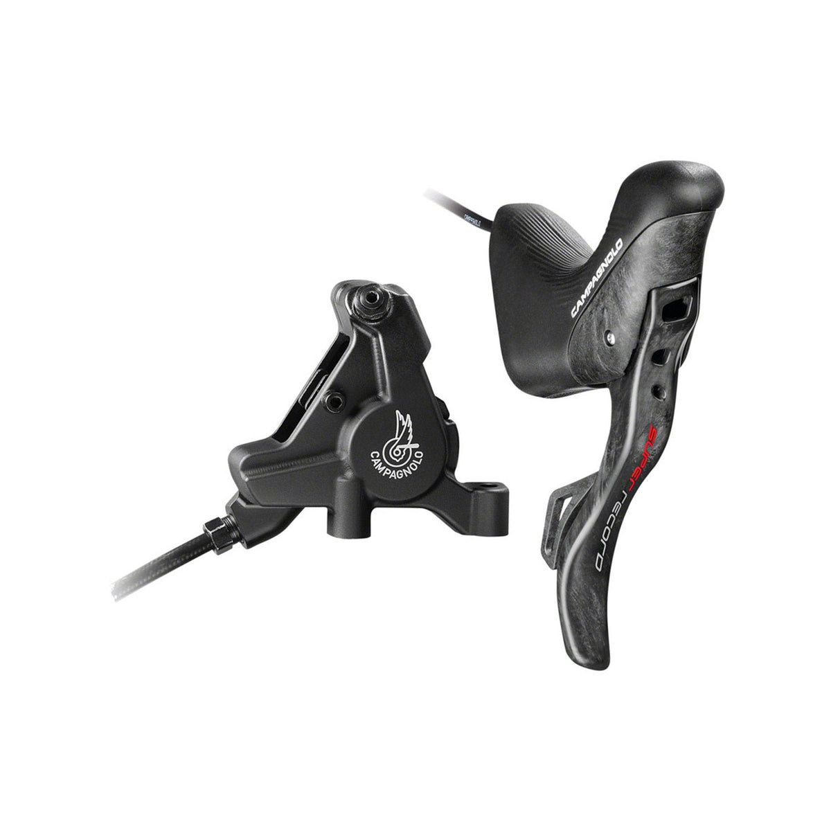 Campagnolo Super Record EPS 12s Disc Hydraulic Shifter and Caliper Set Carbon