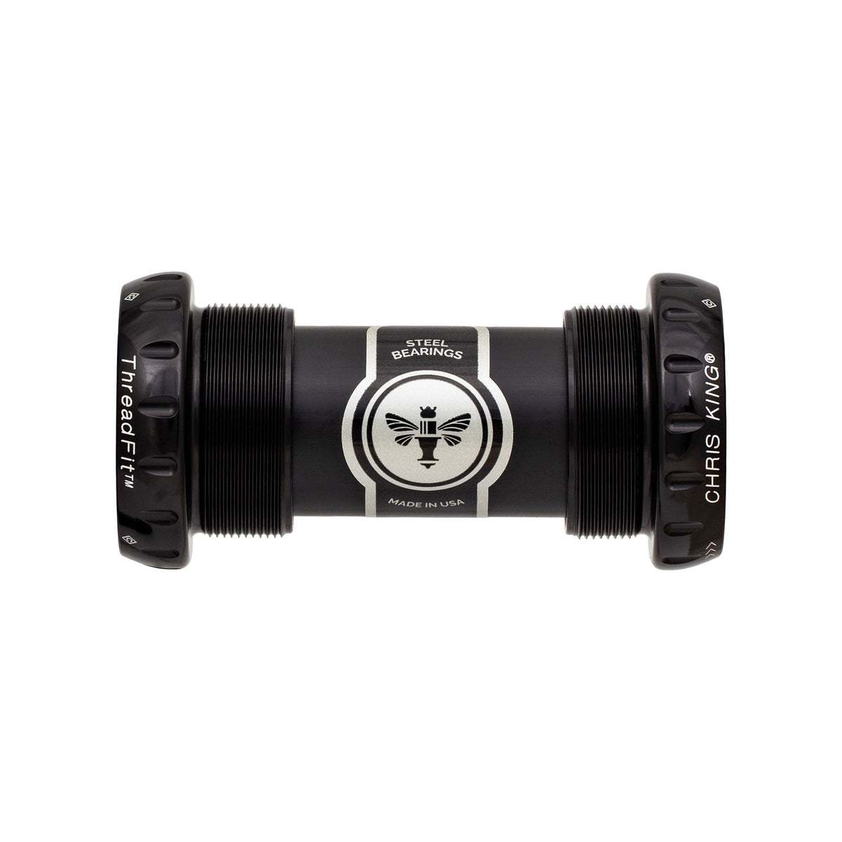 Chris King ThreadFit 24 Ceramic Bottom Bracket Black