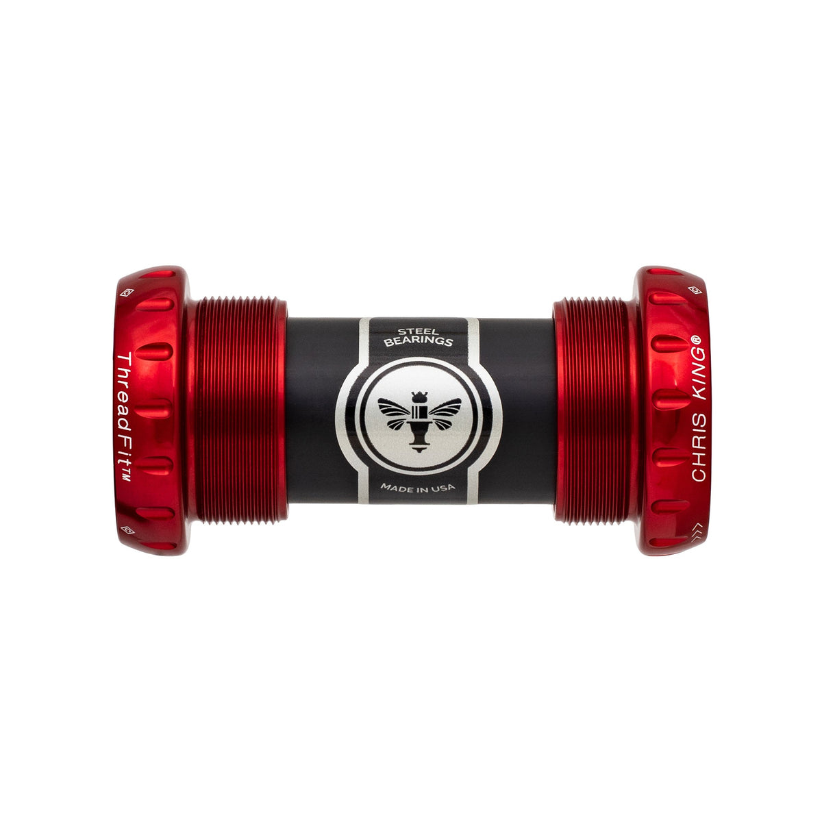 Chris King ThreadFit 24 Ceramic Bottom Bracket Red
