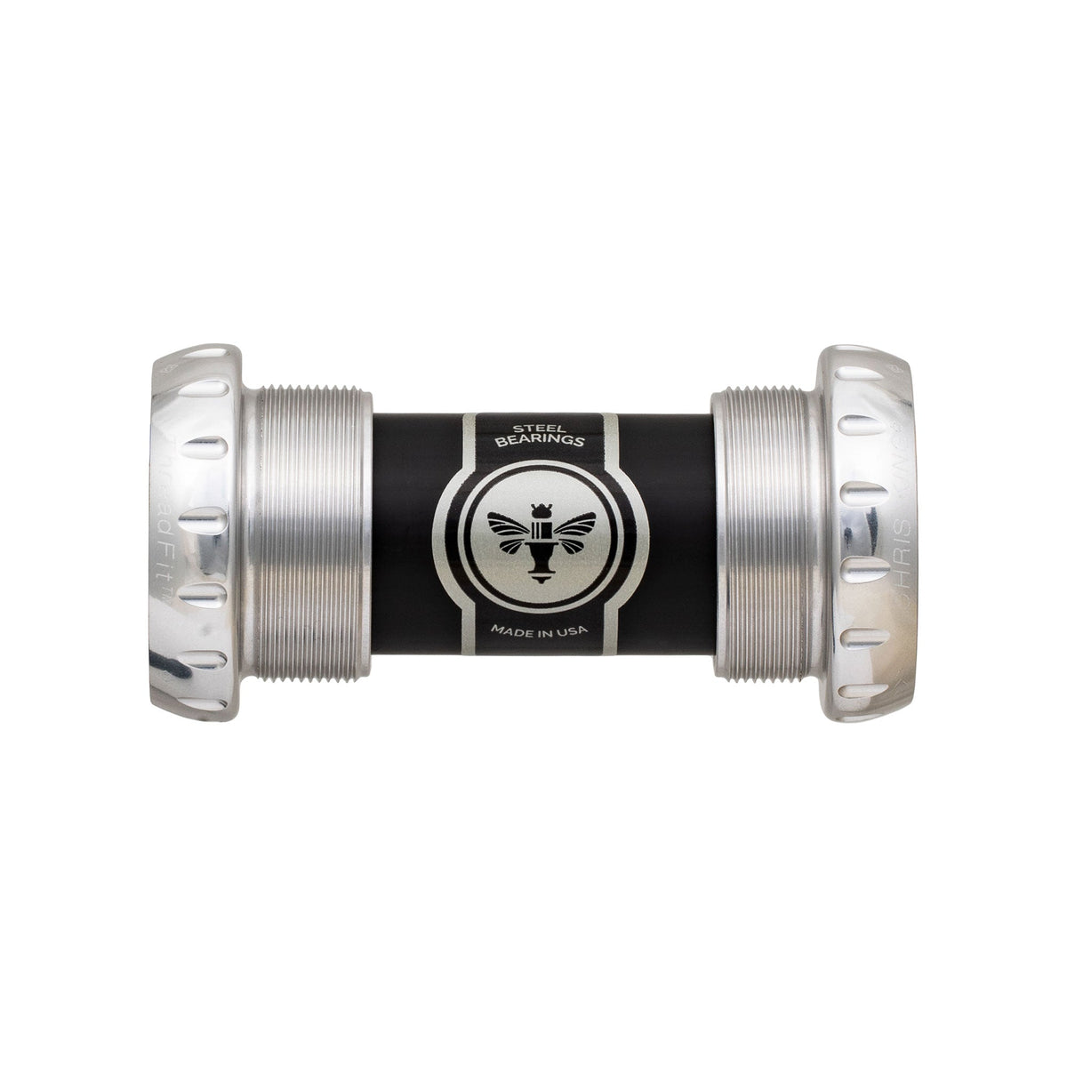 Chris King ThreadFit 24 Ceramic Bottom Bracket Silver