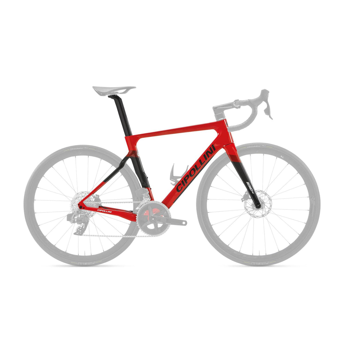 Cipollini Bond EVO Rim Brake Frameset Red / Carbon / Red Metal Shiny