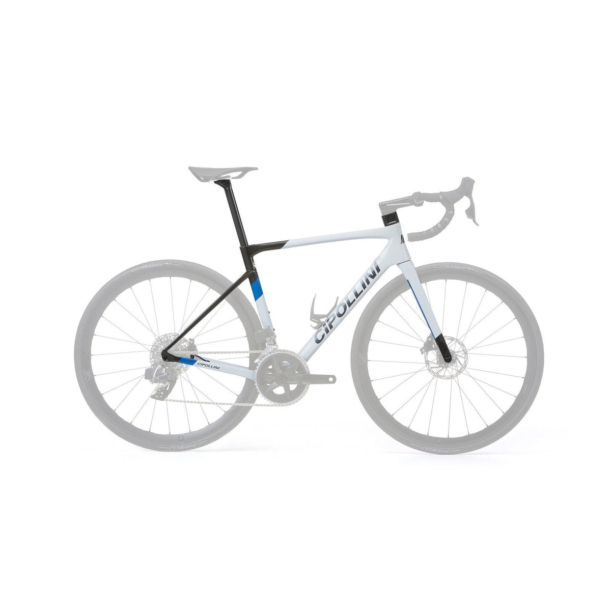 Cipollini Dolomia Disc Frameset White / Carbon / Blue Shiny