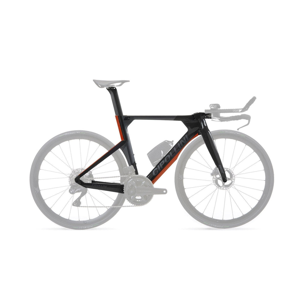 Cipollini NKTT Disc Frameset Carbon / Grey / Red Shiny