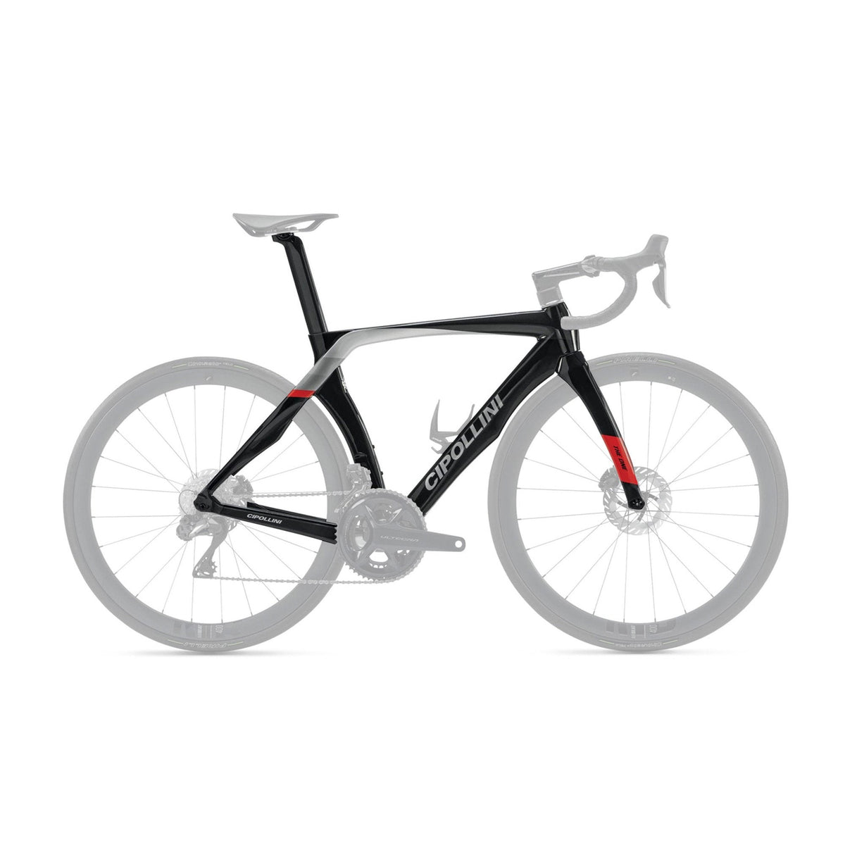 Cipollini RB1K The One Rim Brake Frameset Black / Carbon / Silver Shiny