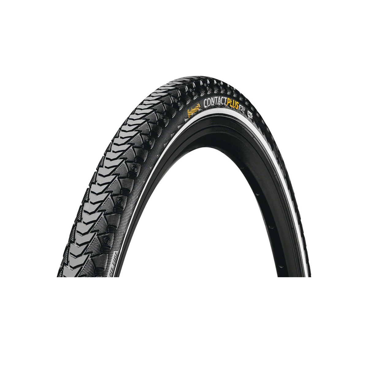 Continental Contact Plus Wire Tire w/SafetyPlus Breaker Black / Reflex