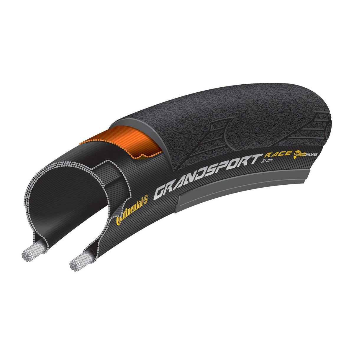 Continental Grand Sport Race Clincher Tire Black