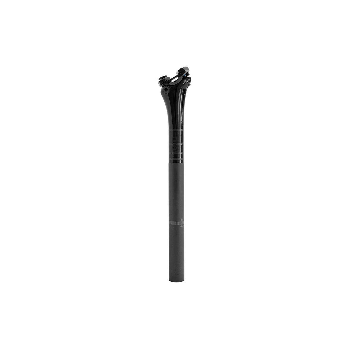 Deda RS Seatpost 350mm - 0mm Polished on Black