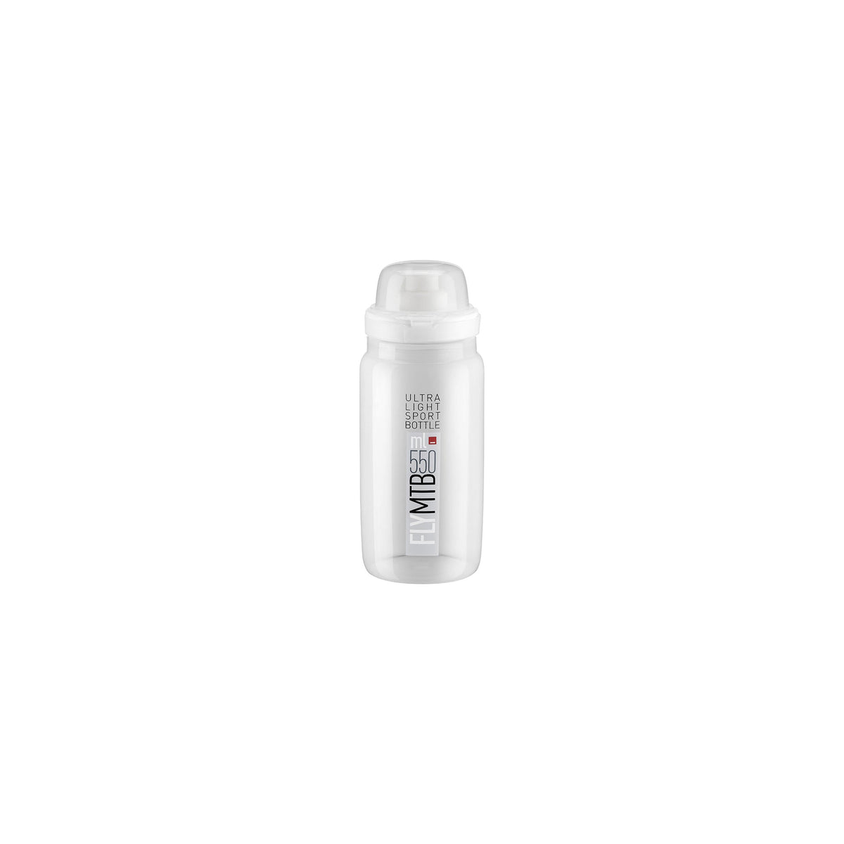 Elite Fly MTB Water Bottle - 550ml Clear / Grey