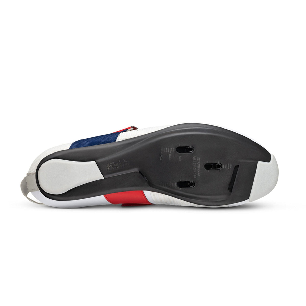 Fizik Transiro Hydra Aeroweave Carbon Shoe White / Red - Blue