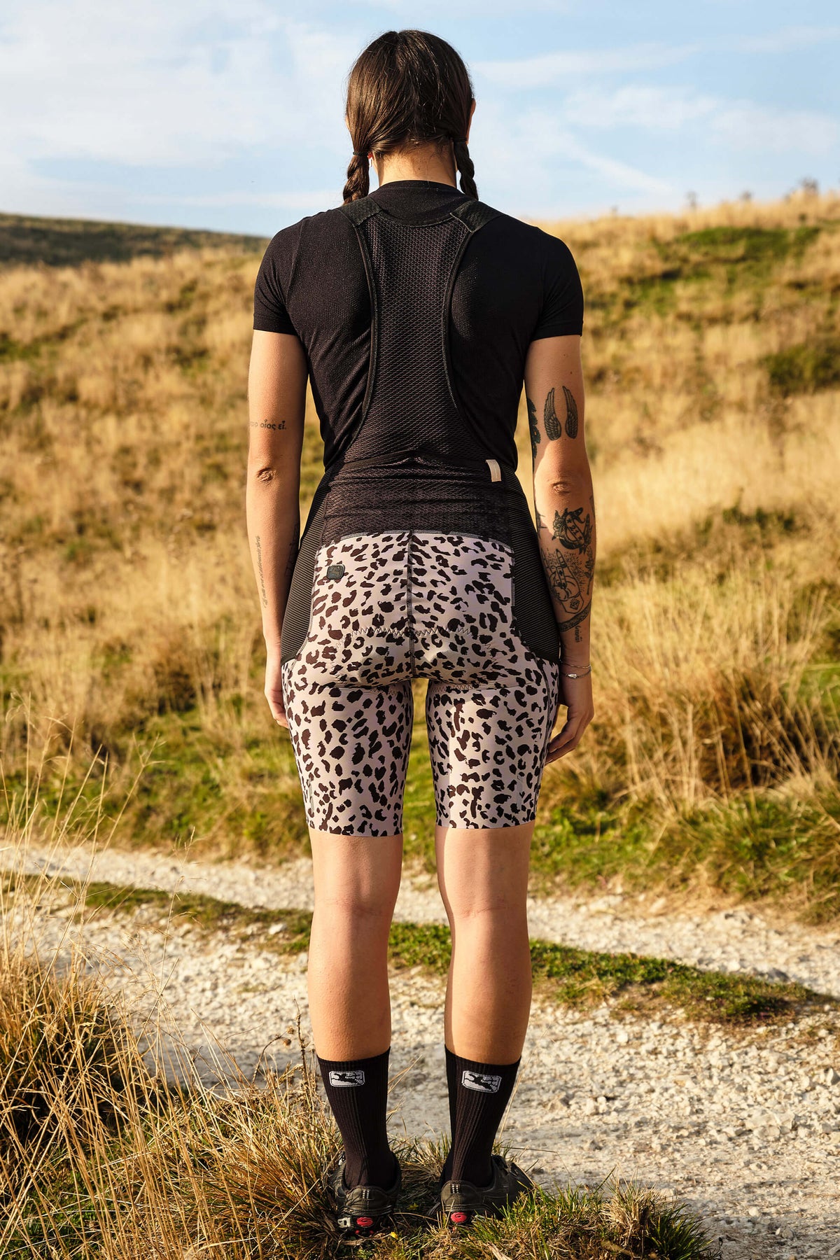 Giordana Women's Beyond Leopard Gravel Cargo Bib Short