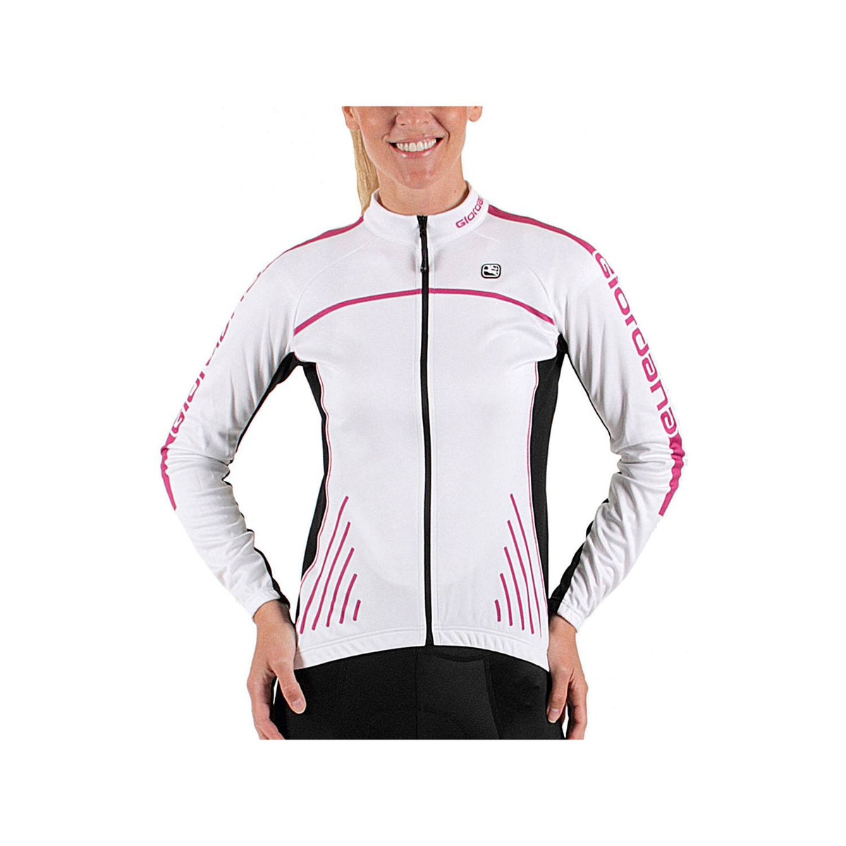 Giordana Silverline Long Sleeve Jersey White / Purple / Black