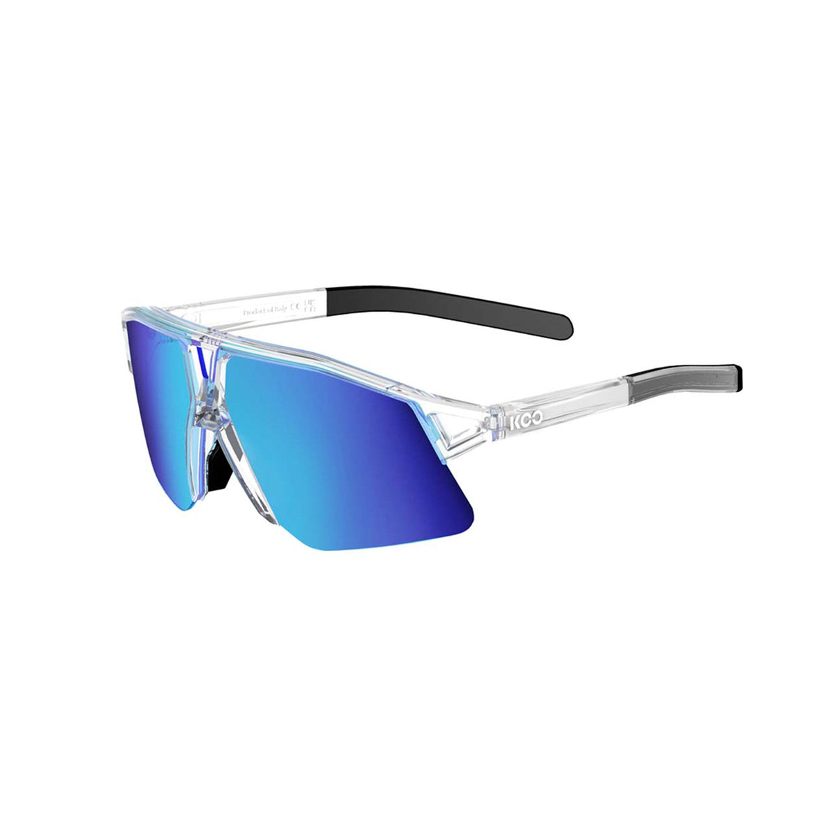 KOO Hype Glasses Crystal / Turquoise Mirror