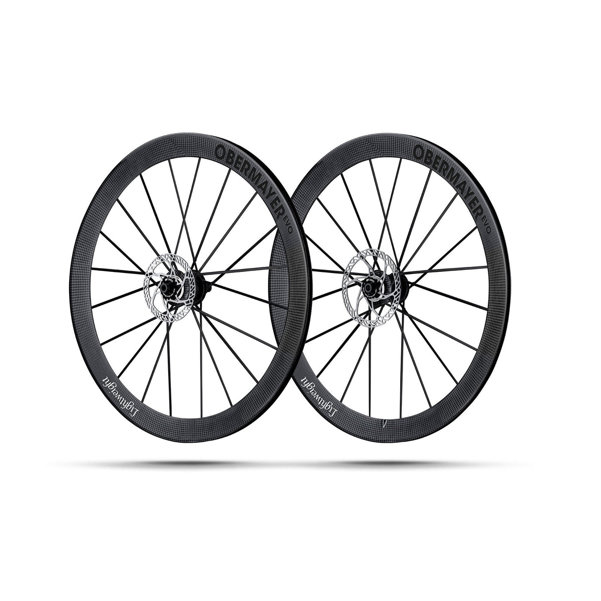 Lightweight Obermayer EVO Disc Tubeless Wheelset Black