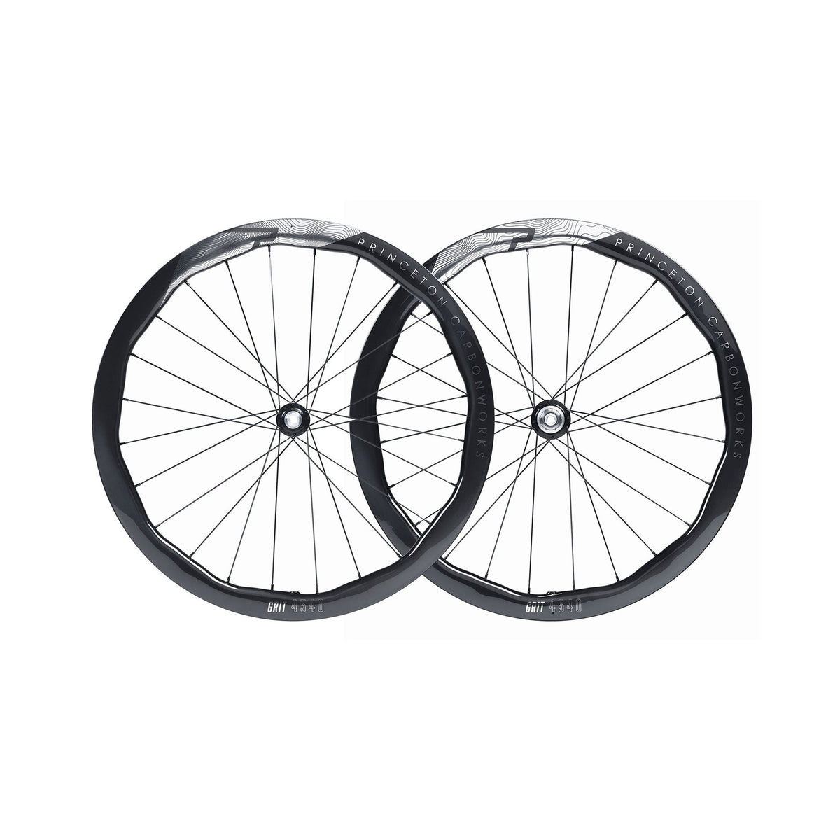 Princeton Grit 4540 EVO Disc Brake Wheelset w/Tactic TR01 Hubs Chrome