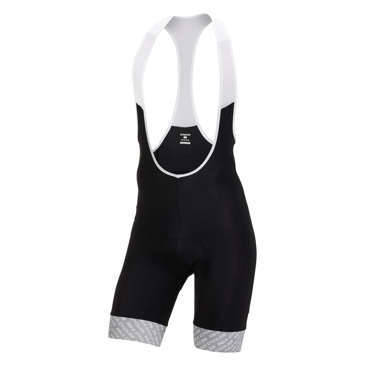 R&A Cycles Platinum Bib Short Mens Black / Silver