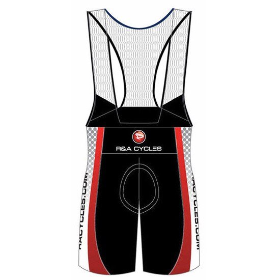 R&A Cycles Team Bib Short Black / Red