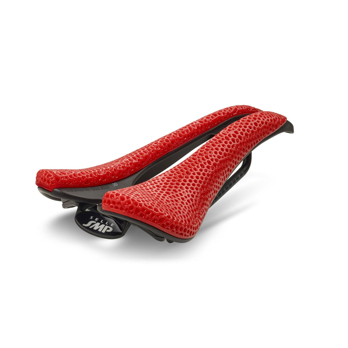 Selle SMP EVO 3D Saddle Stainless Steel Rails Red