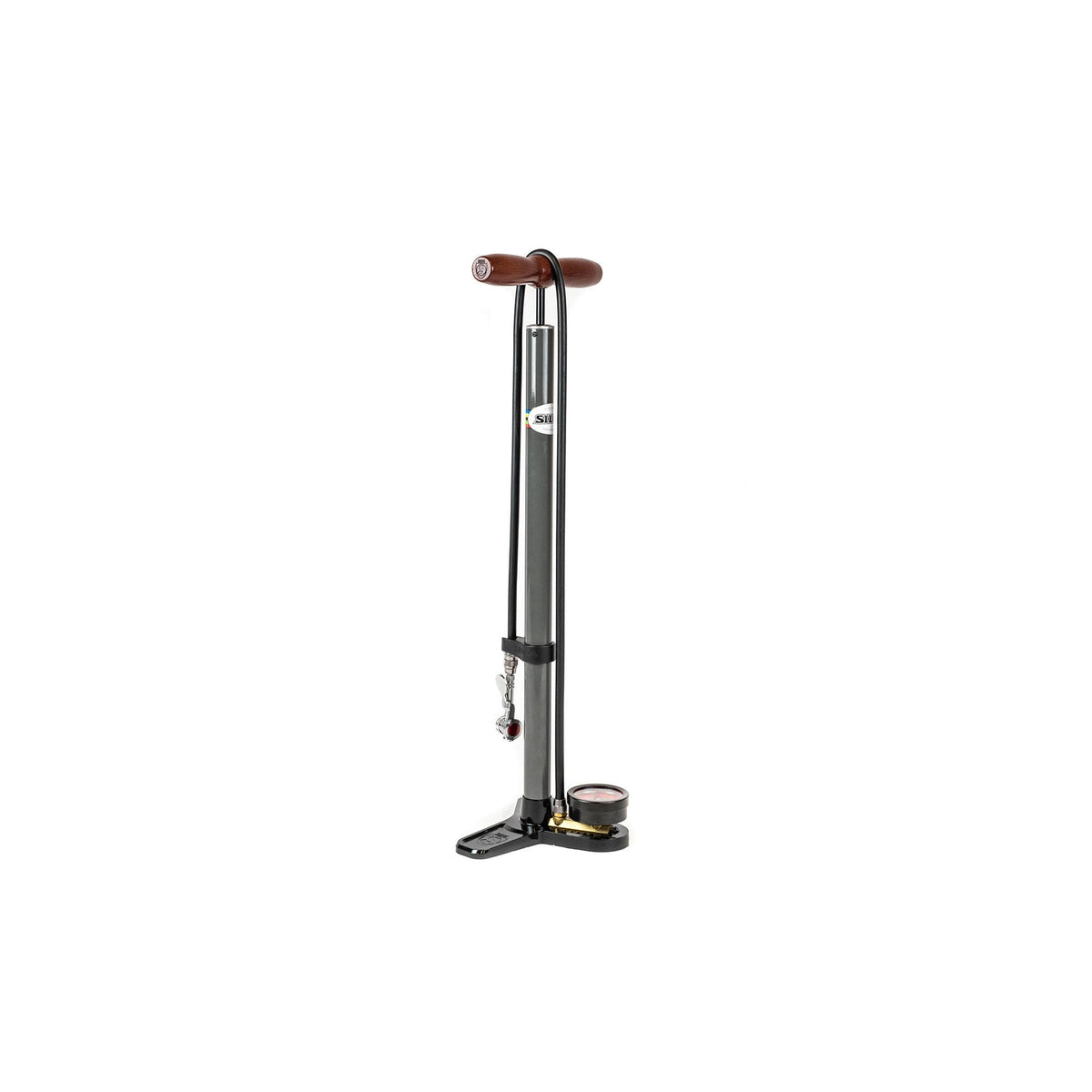 Silca Pista Plus Floor Pump Grey