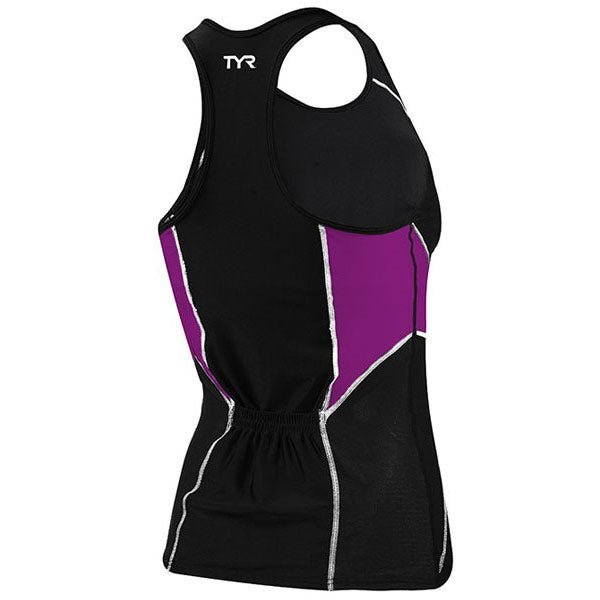 TYR Competitor Fitted Tankini Black / Purple