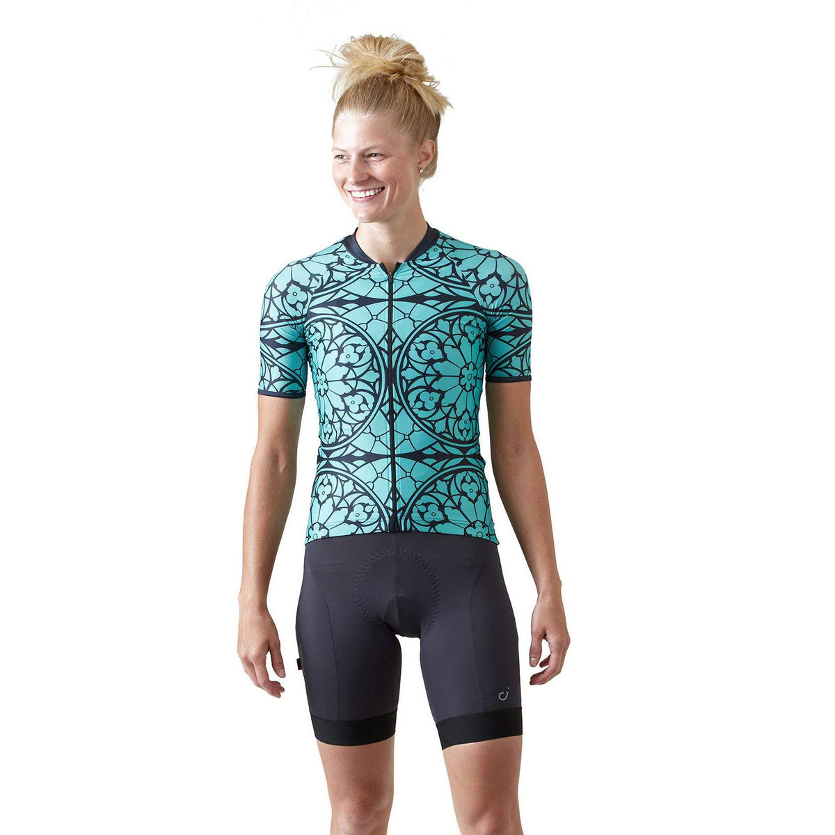 Velocio Stained Glass ES Short Sleeve Jersey Stained Glass Celest