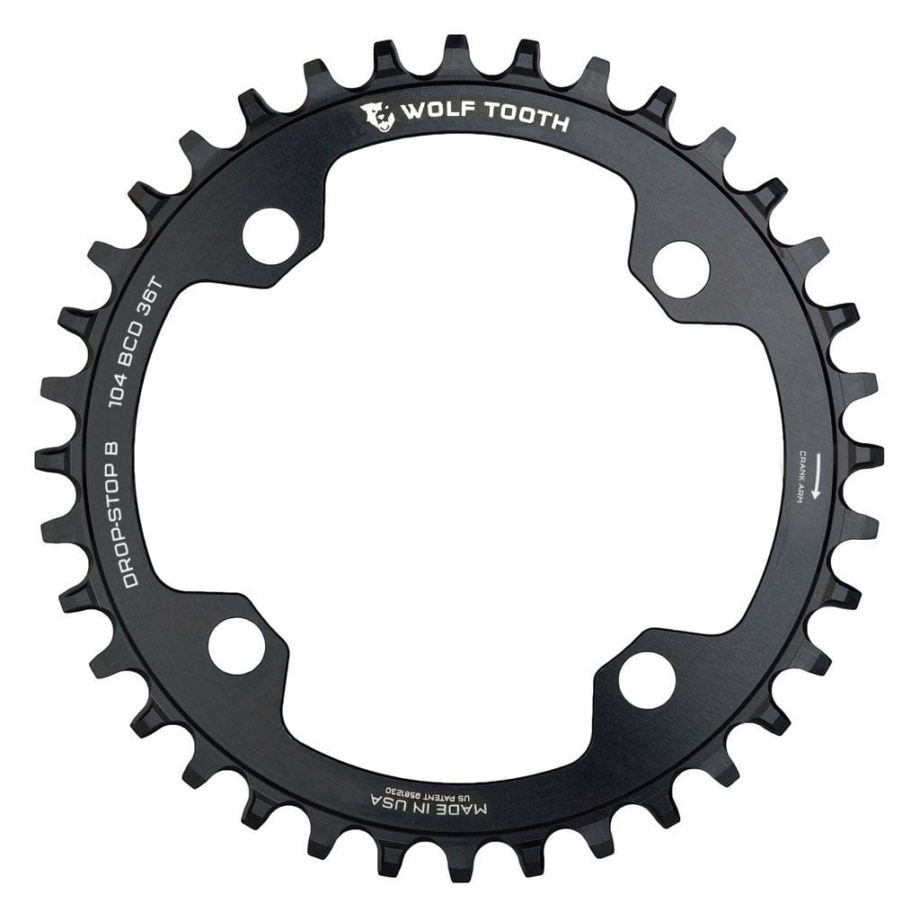 Wolf Tooth 104 BCD Chainrings Black