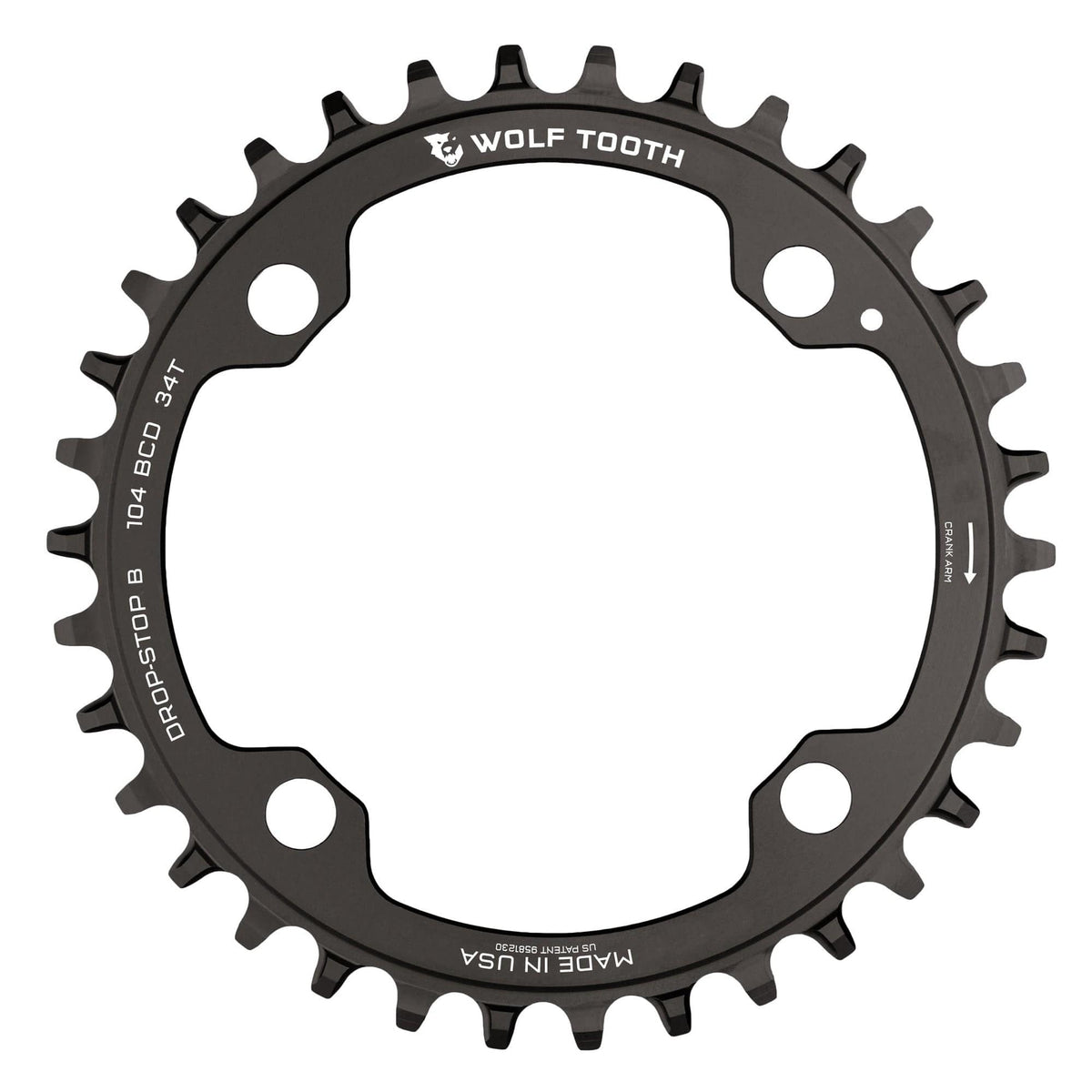 Wolf Tooth 104 BCD Chainrings Black