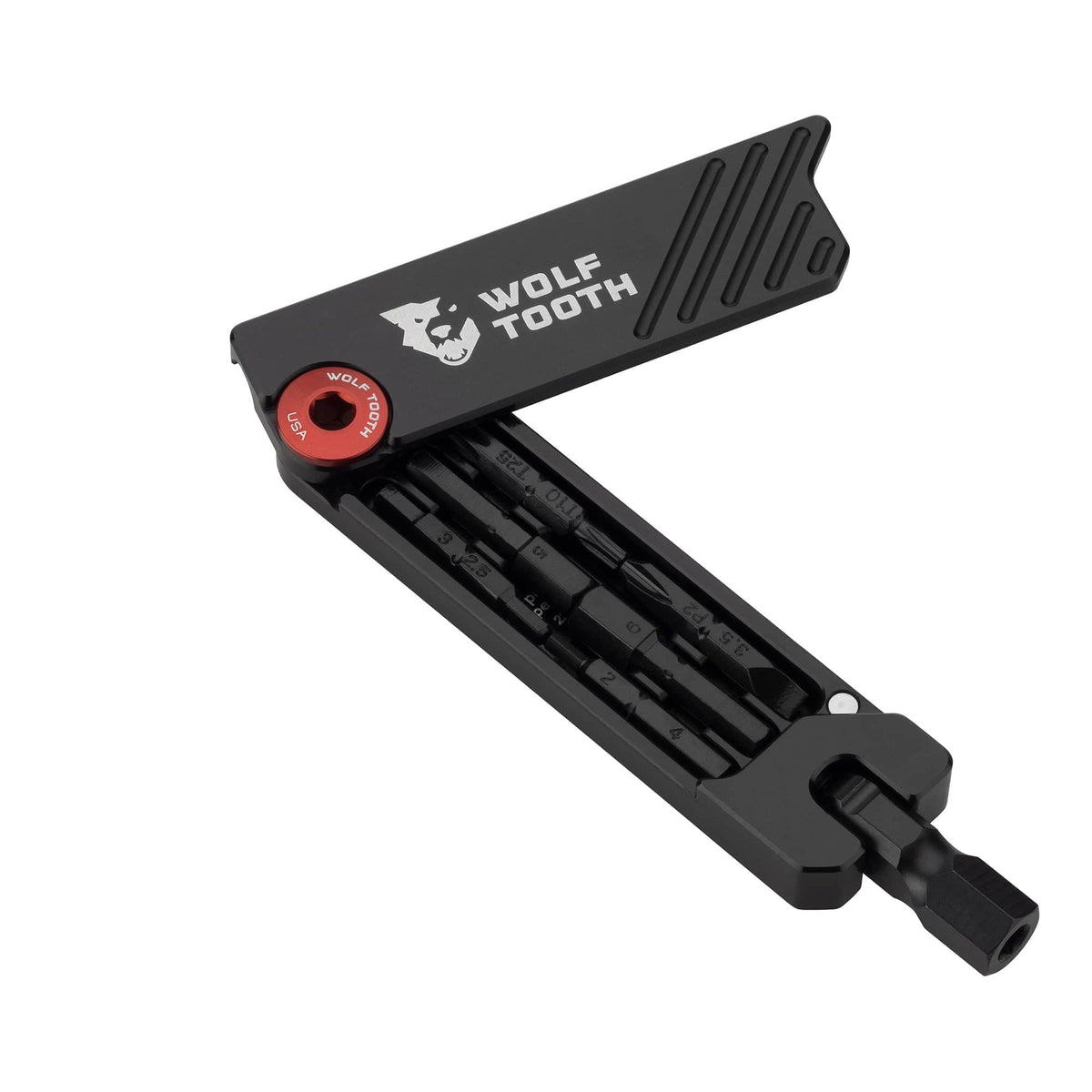 Wolf Tooth 6 - Bit Hex Wrench Multi - Tool Black