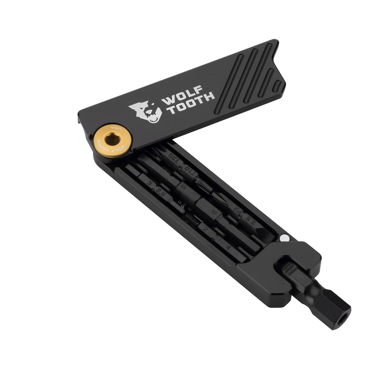 Wolf Tooth 6 - Bit Hex Wrench Multi - Tool Black