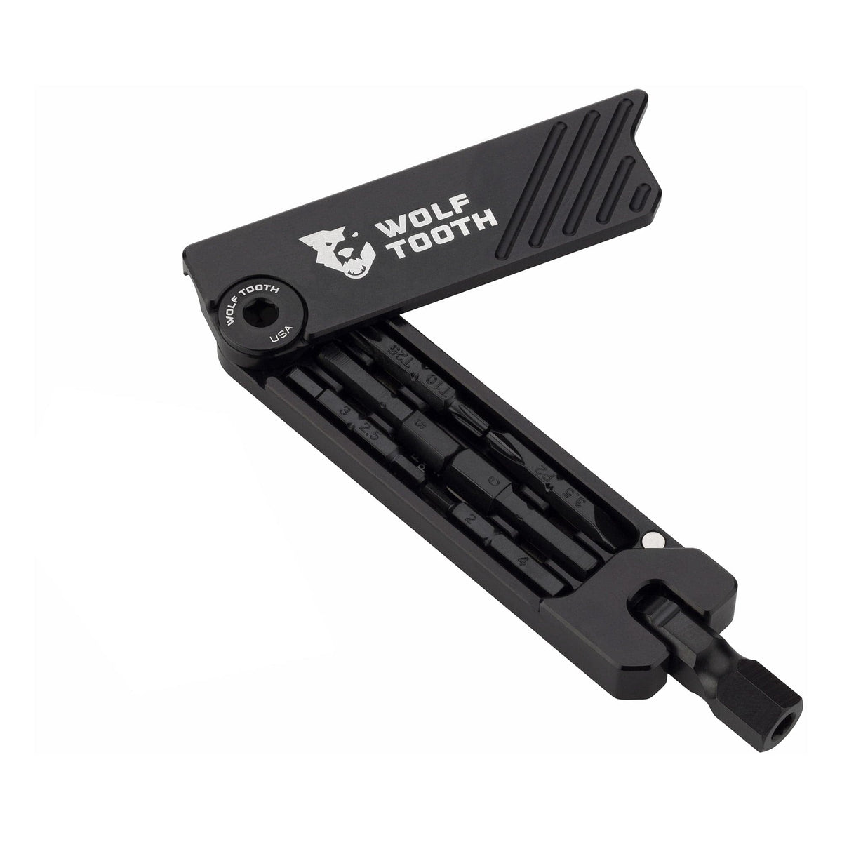 Wolf Tooth 6 - Bit Hex Wrench Multi - Tool Black