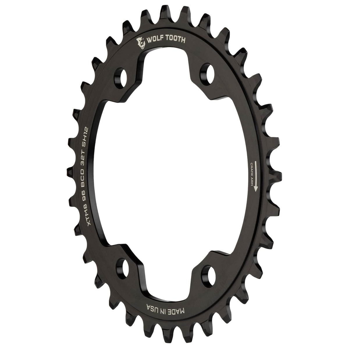 Wolf Tooth 96 mm BCD Chainrings for Shimano XT M8000 and SLX M7000 Drop - Stop ST