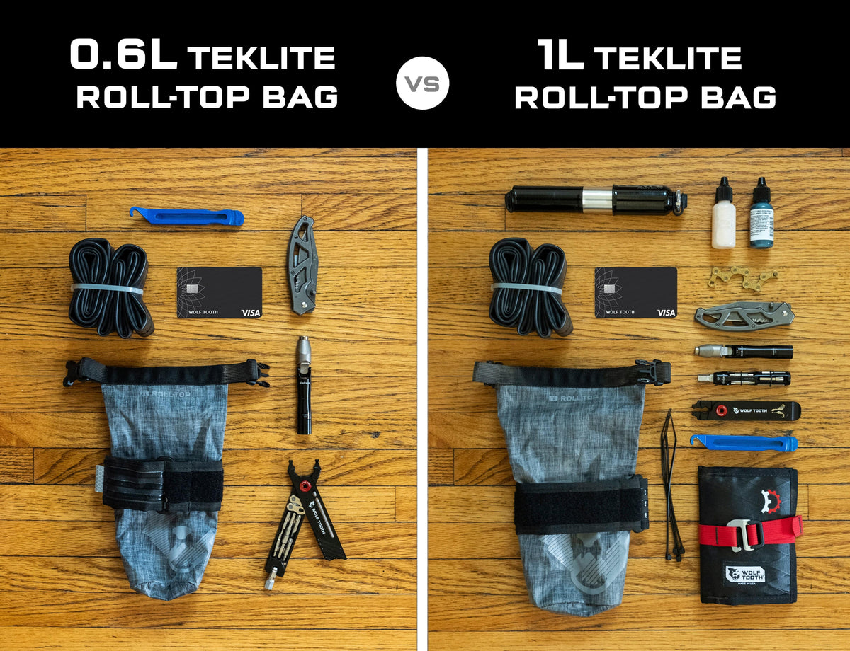 Wolf Tooth B - RAD TekLite Roll - Top Bag 0.6L Gray