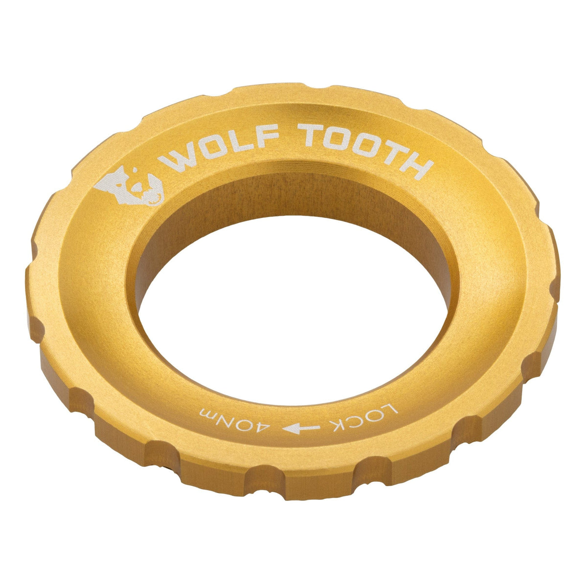 Wolf Tooth Centerlock Rotor Lockring – External Spline Gold