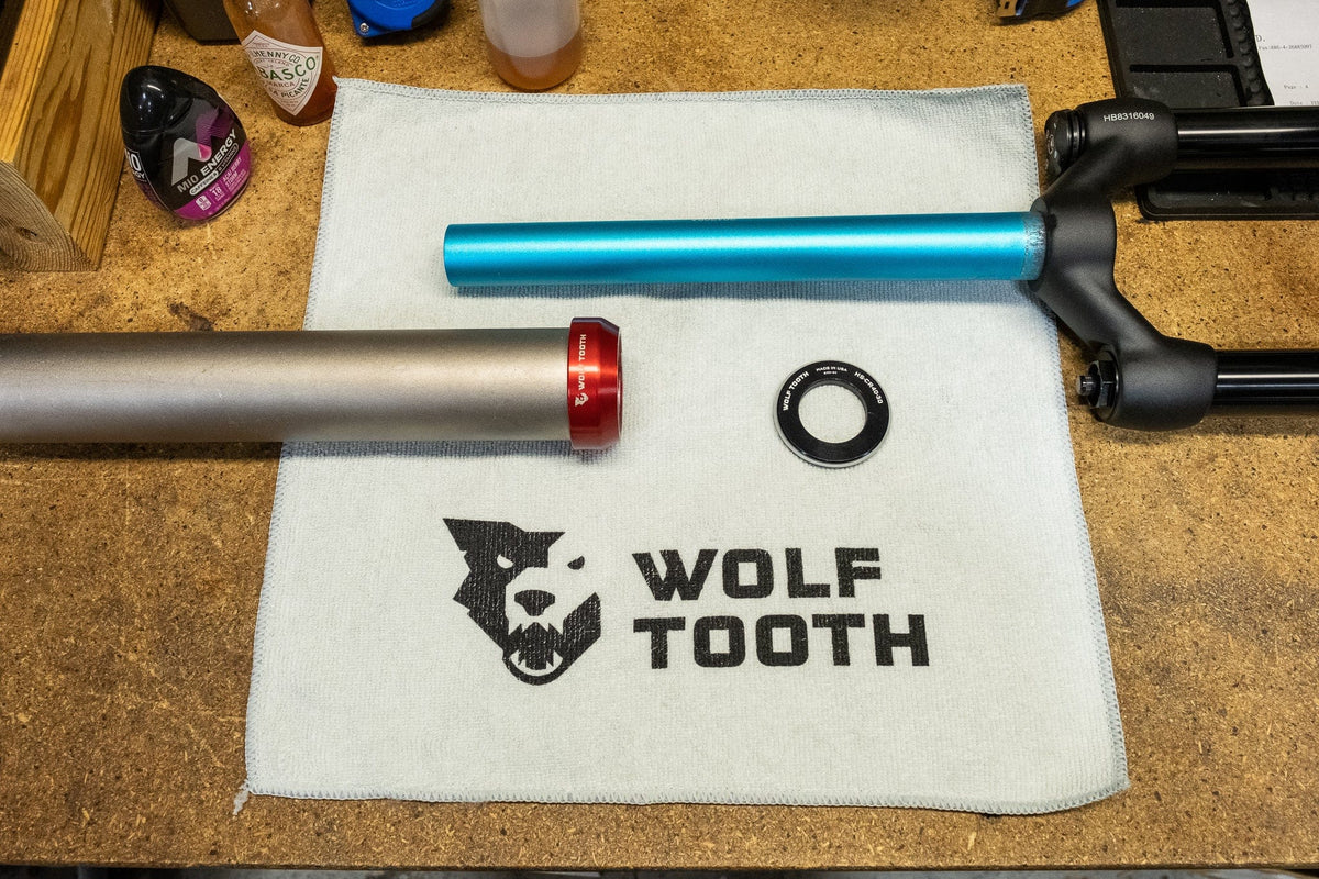 Wolf Tooth Crown Race Adapters Adapter 1 1/4" Steerer to 1 1/2" bearing cup