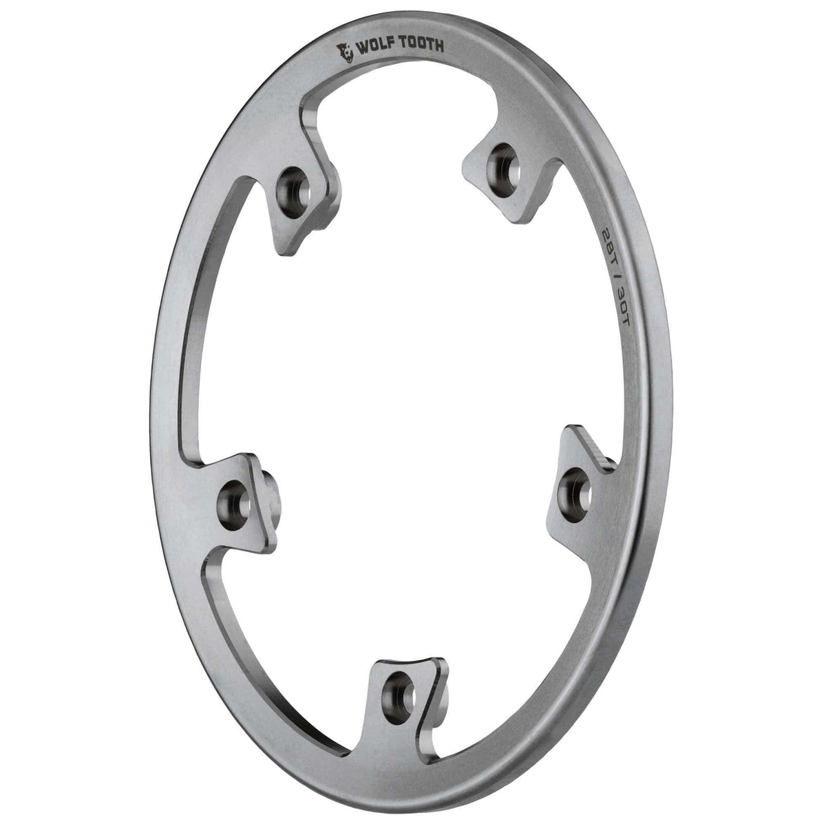 Wolf Tooth Direct Mount Bashring for Stainless Steel Chainrings Silver