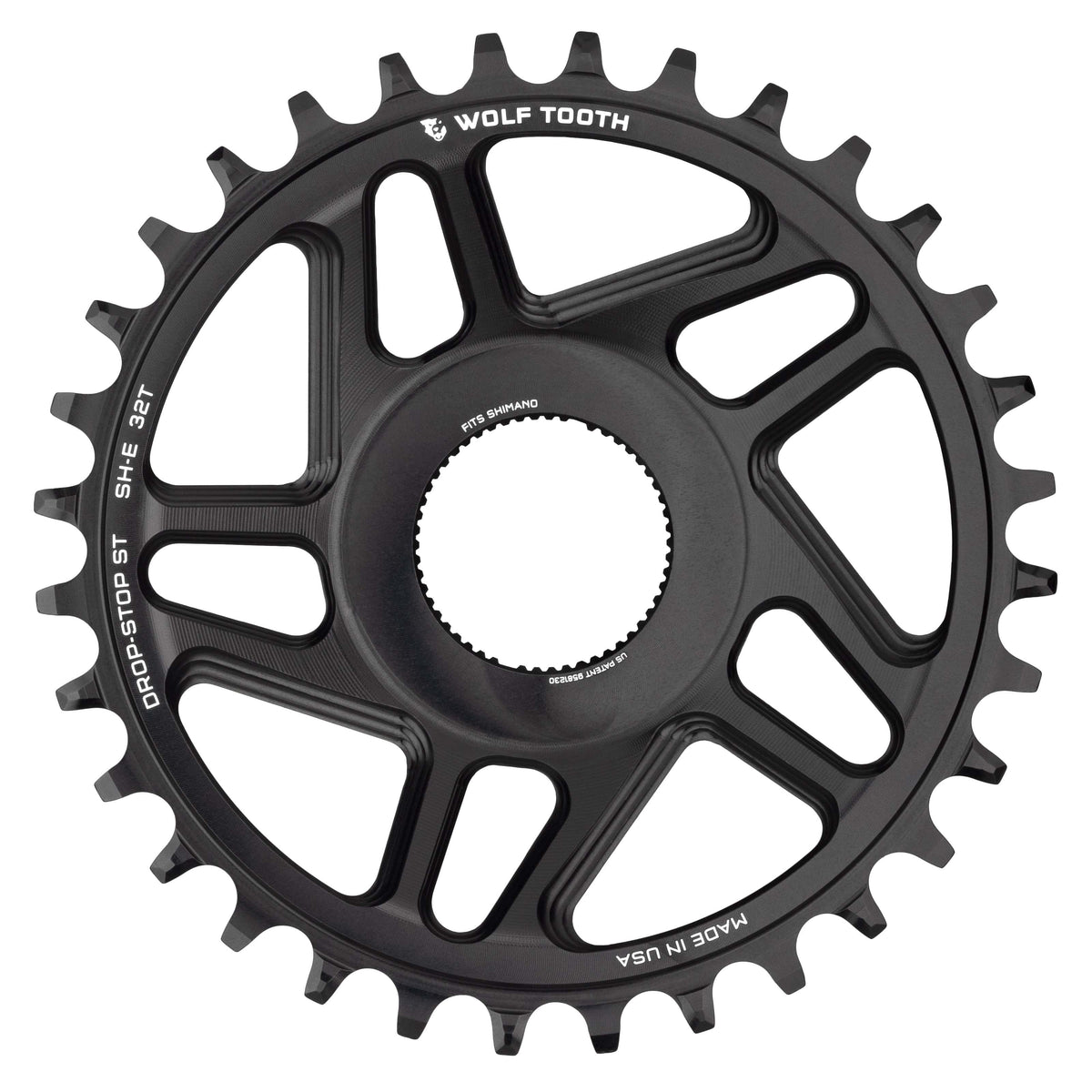 Wolf Tooth Direct Mount Chainrings for Shimano E - Bike Motor Drop - Stop ST