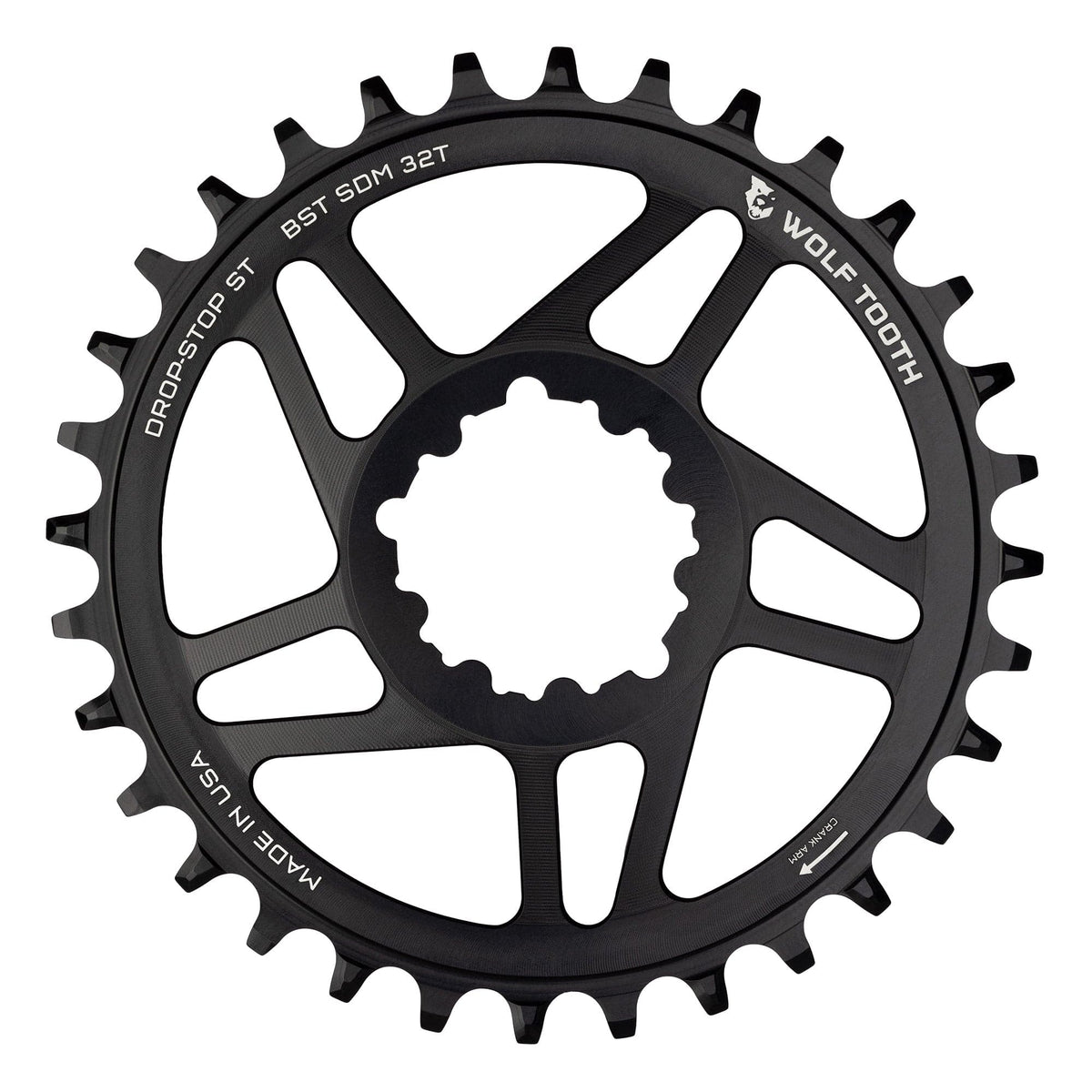 Wolf Tooth Direct Mount Chainrings for SRAM 3 - bolt Cranks Drop - Stop ST