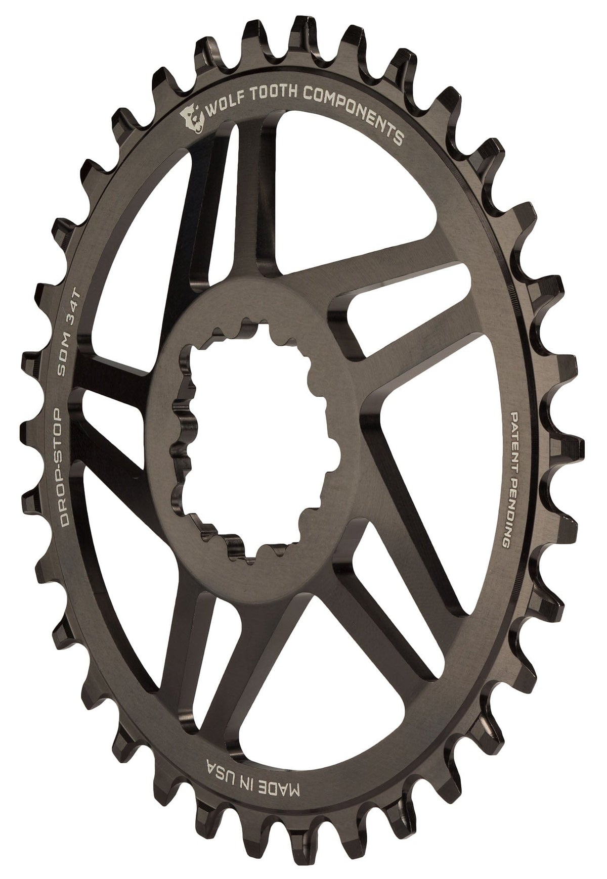 Wolf Tooth Direct Mount Chainrings for SRAM 3 - bolt Cranks Drop - Stop A