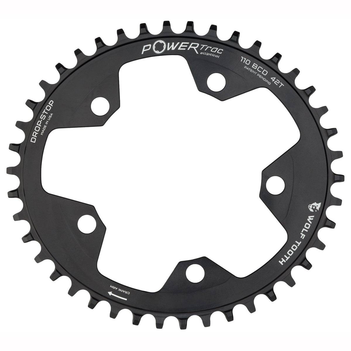 Wolf Tooth Oval 110 BCD Gravel / CX / Road Chainrings Drop - Stop B
