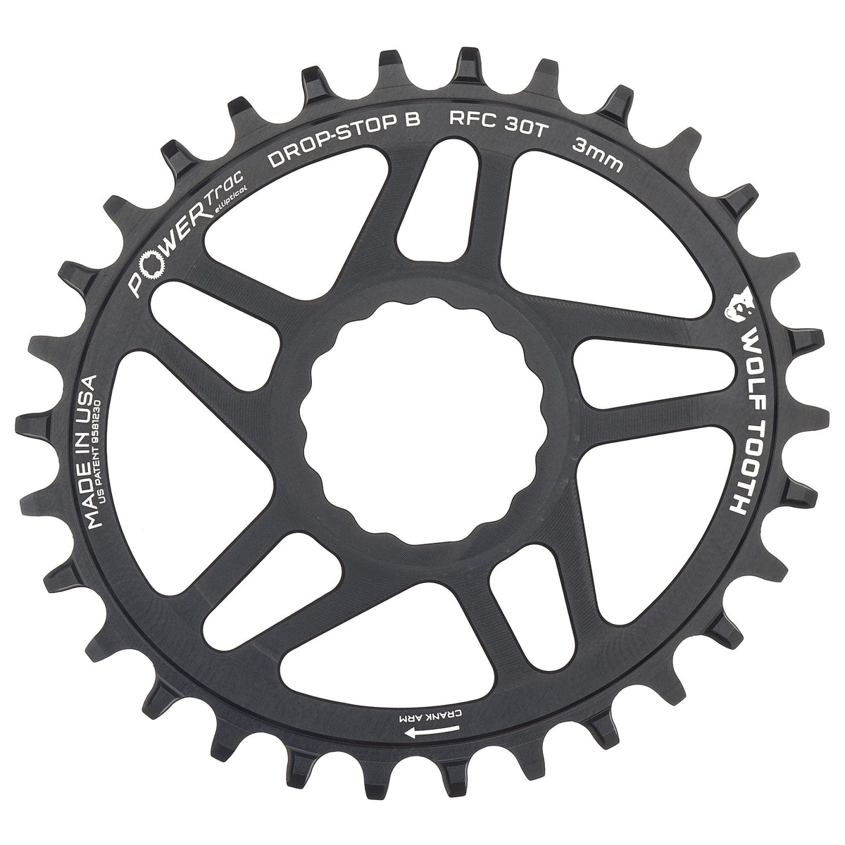 Wolf Tooth Oval Direct Mount Chainrings for Race Face Cinch Drop - Stop B