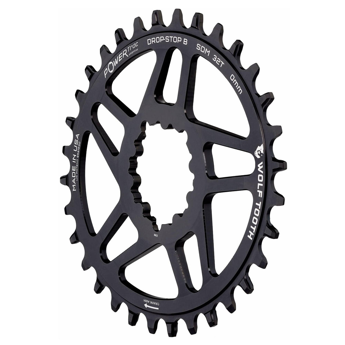 Wolf Tooth Oval Direct Mount Chainrings for SRAM 3 - Bolt Mountain Cranks Drop - Stop B