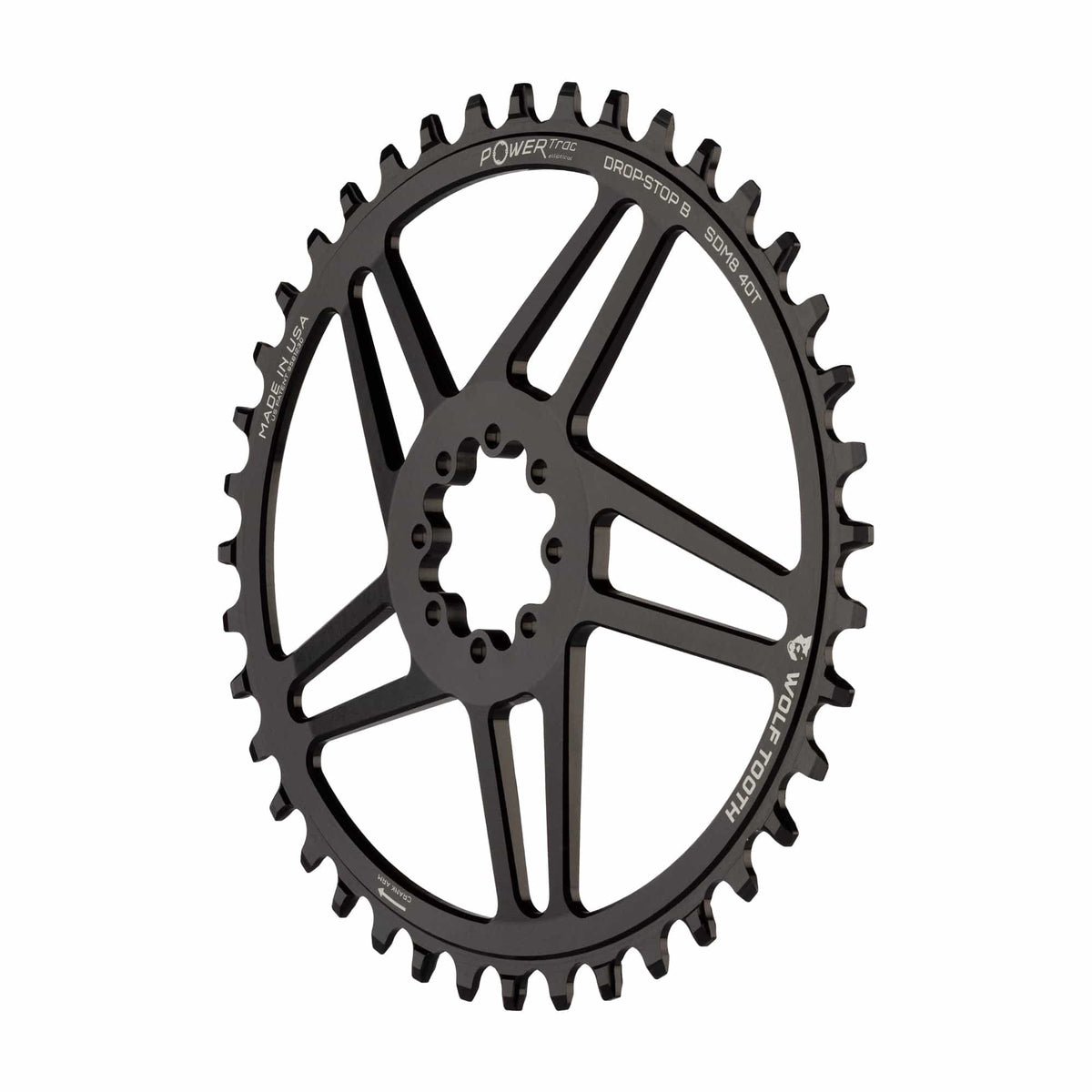 Wolf Tooth Oval Direct Mount Chainrings for SRAM 8 - Bolt Gravel / Road Cranks Drop - Stop B