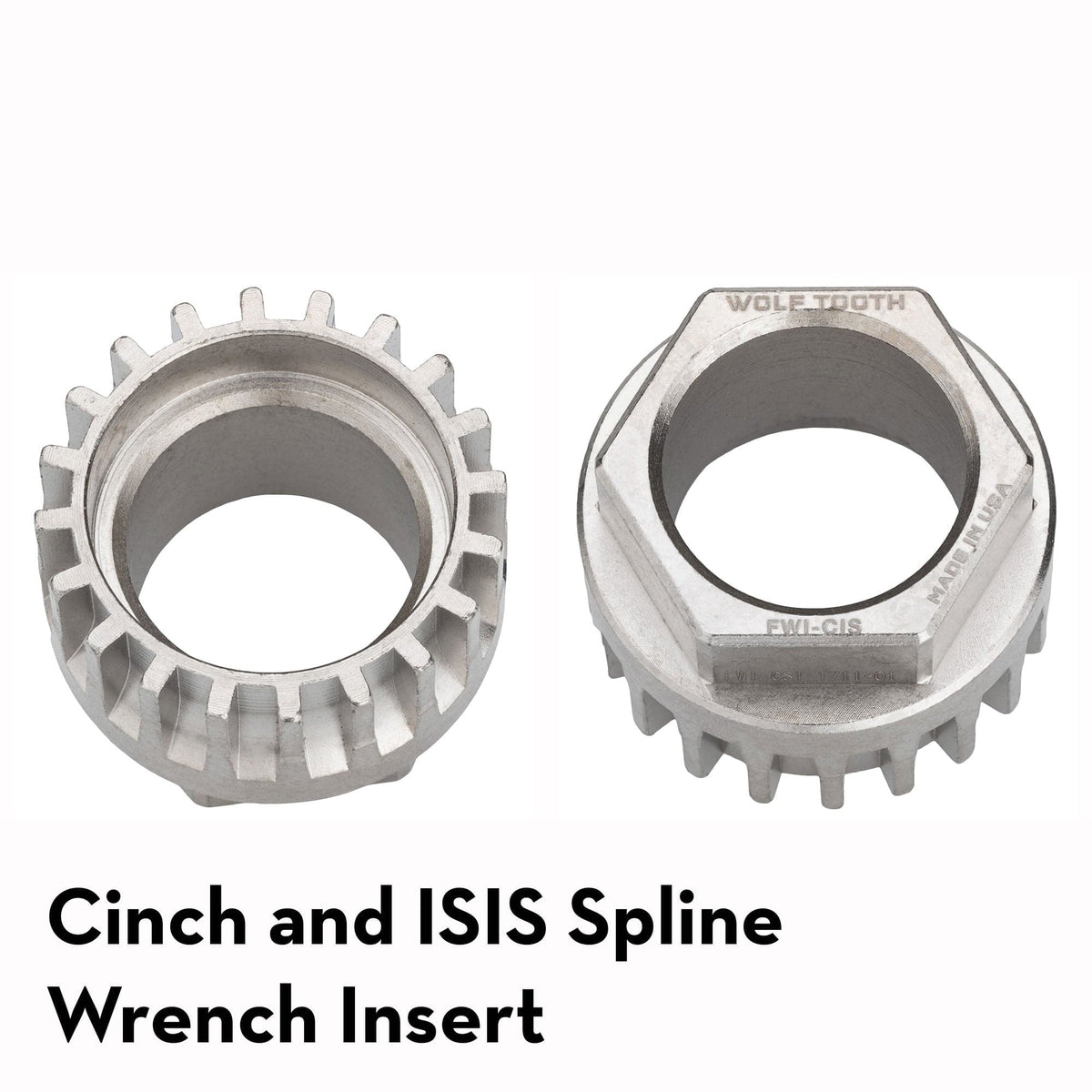 Wolf Tooth Pack Wrench Steel Hex Inserts Silver