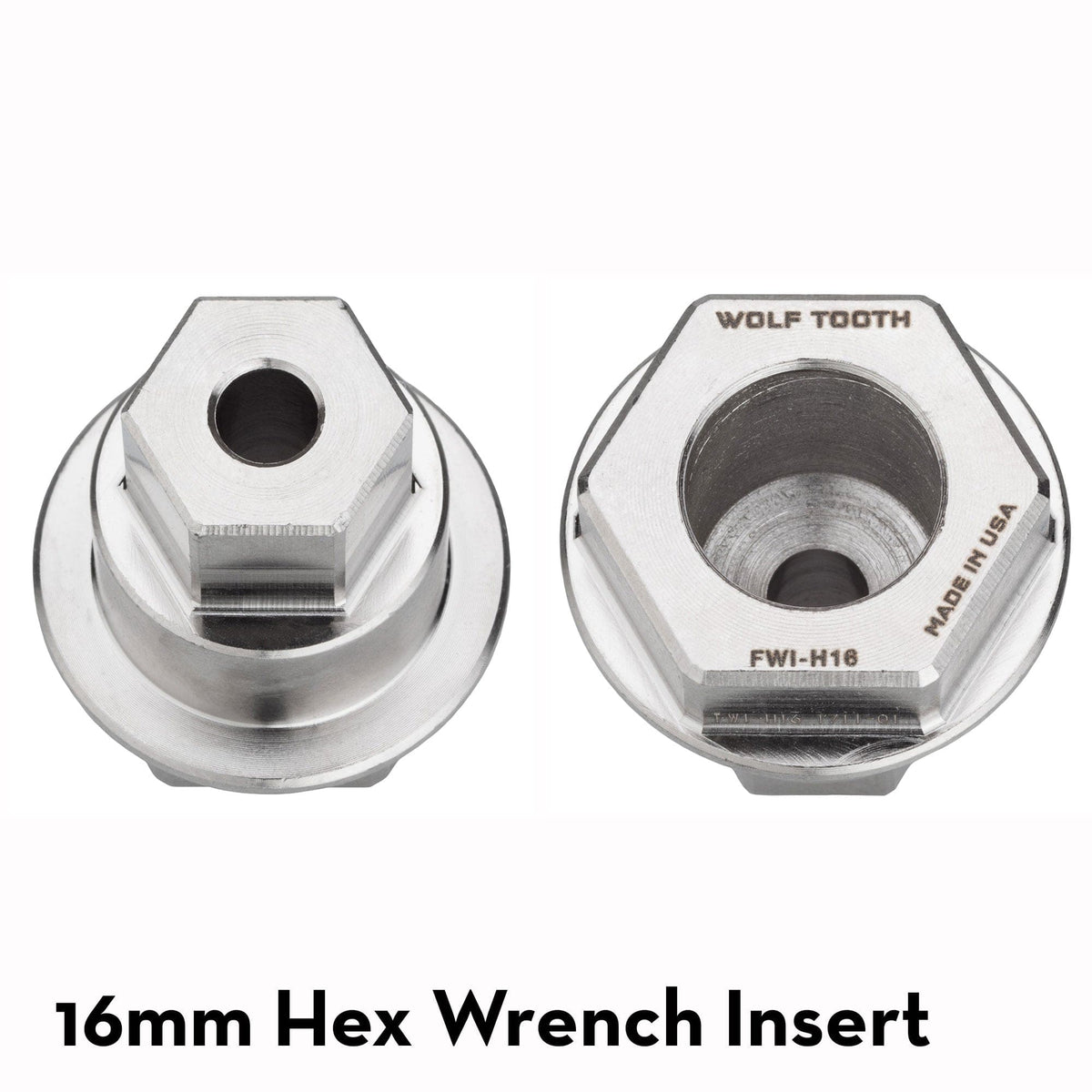 Wolf Tooth Pack Wrench Steel Hex Inserts Silver